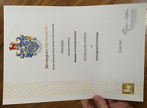 Birmingham City University diploma