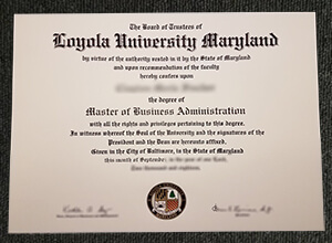 Can I buy a fake Loyola University Maryland diploma in the USA?