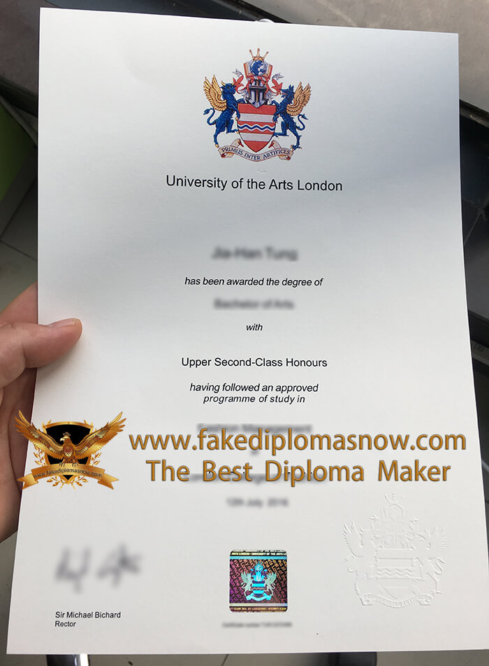 University of the Arts London diploma