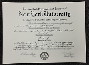 New York University Diploma