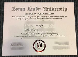 Loma Linda University Master Diploma