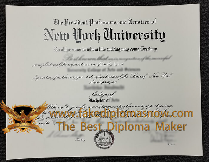 New York University Diploma