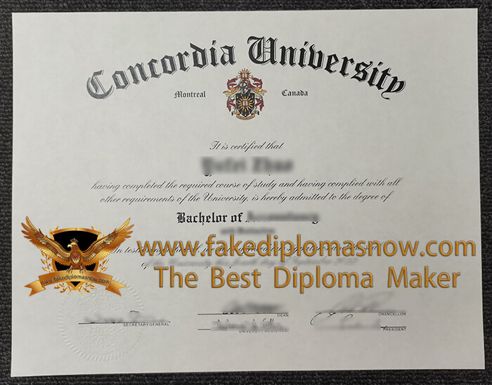 Concordia University Diploma