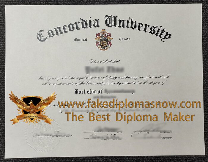 Concordia University Diploma Concordia University Diploma