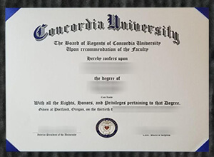 Concordia University diploma