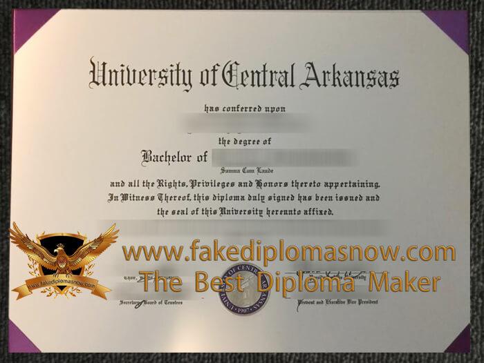 University of Central Arkansas diploma