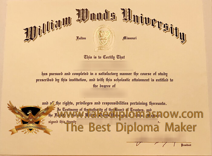 William Woods University diploma