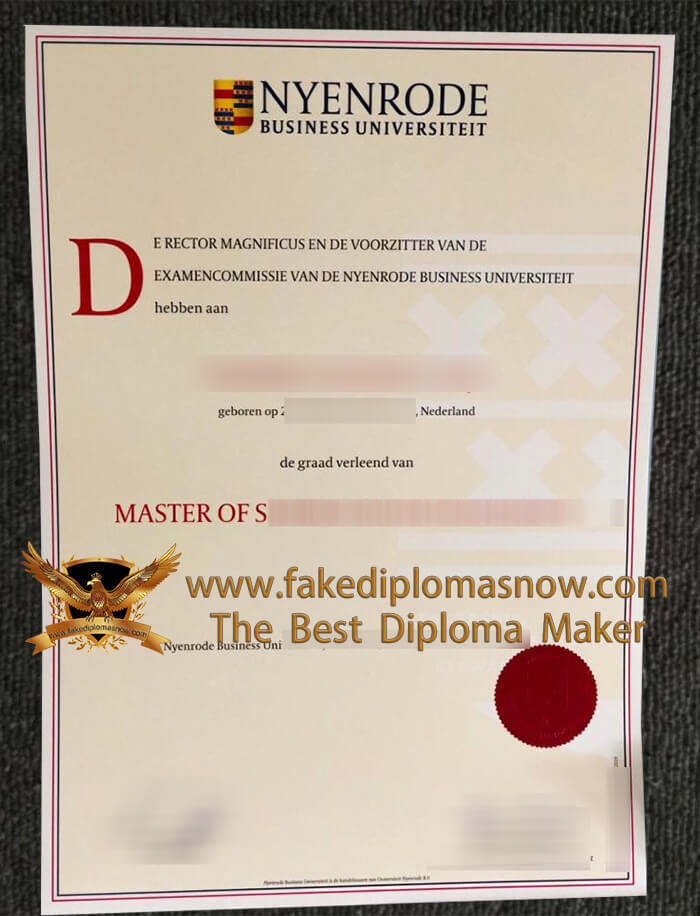 Nyenrode Business University diploma Nyenrode Business University diploma