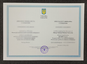 Odessa National Medical University diploma