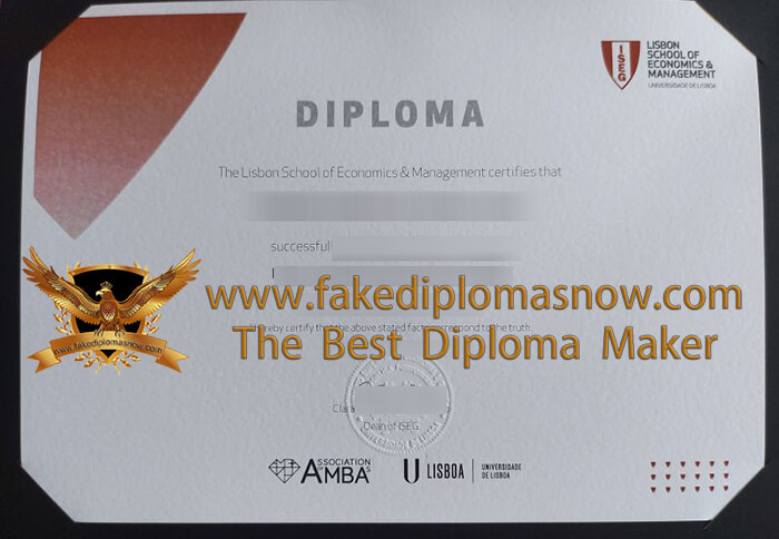 Lisbon School of Economics and Management diploma Lisbon School of Economics and Management diploma