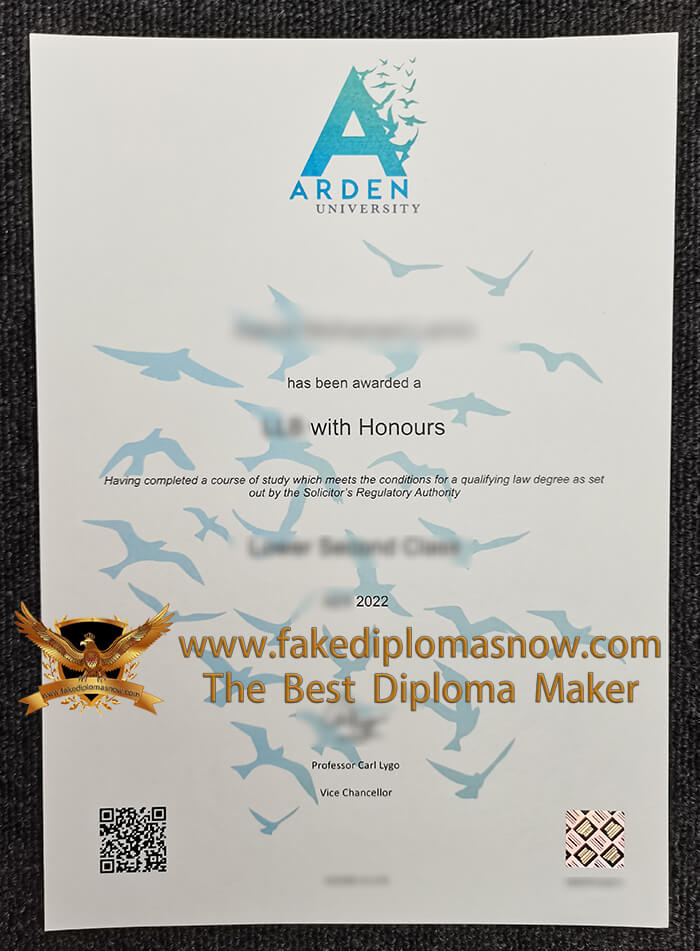 Arden University diploma