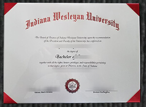 Indiana Wesleyan University diploma