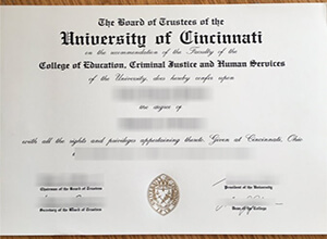 How fast to get a realistic University of Cincinnati diploma certificate in US