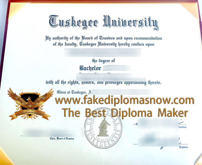 Tuskegee University diploma