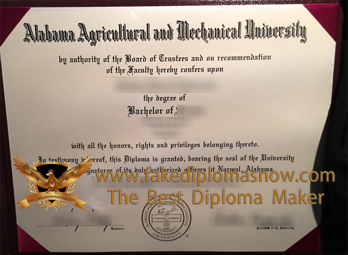 Alabama A&M University diploma