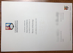 Custom Fake University of Birmingham Degree with Transcript in The UK.