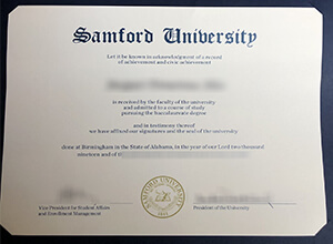 Samford University Diploma