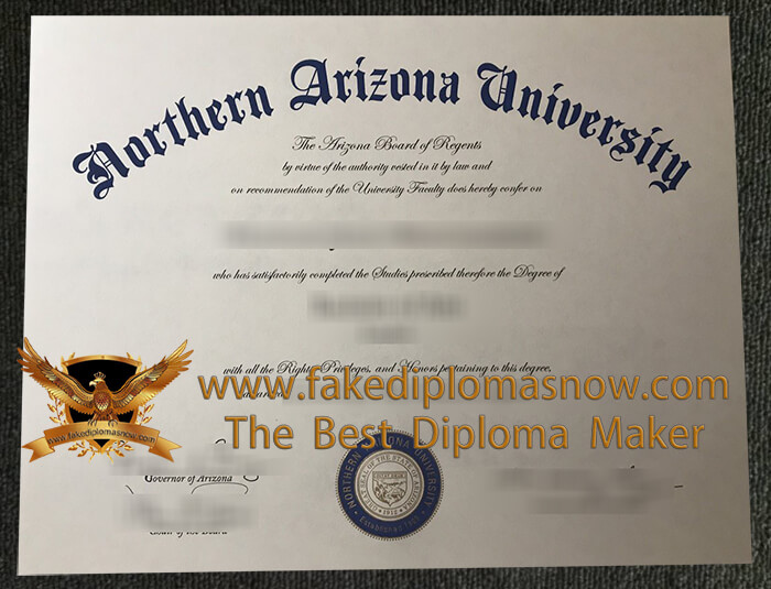 Northern Arizona University diploma 