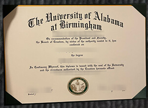 University of Alabama at Birmingham diploma