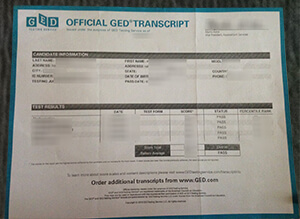 GED transcript