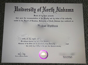 University of North Alabama diploma