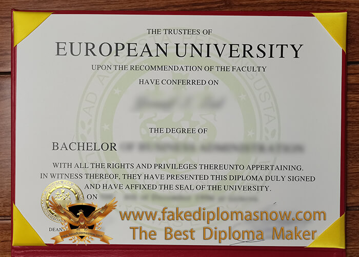 European University diploma