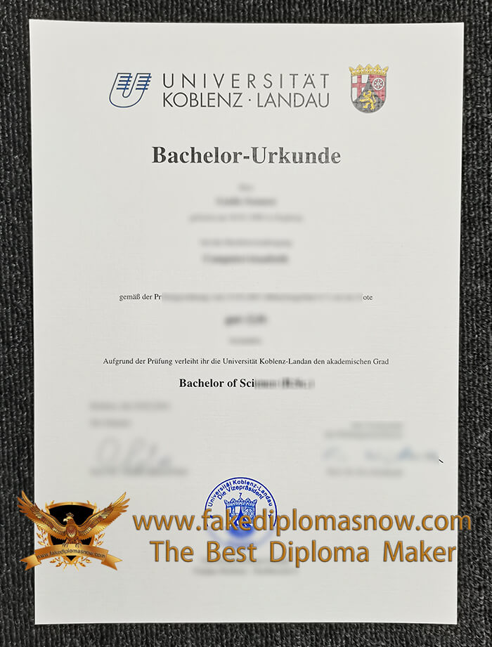 Universität Koblenz-Landau Urkunde Universität Koblenz-Landau Urkunde