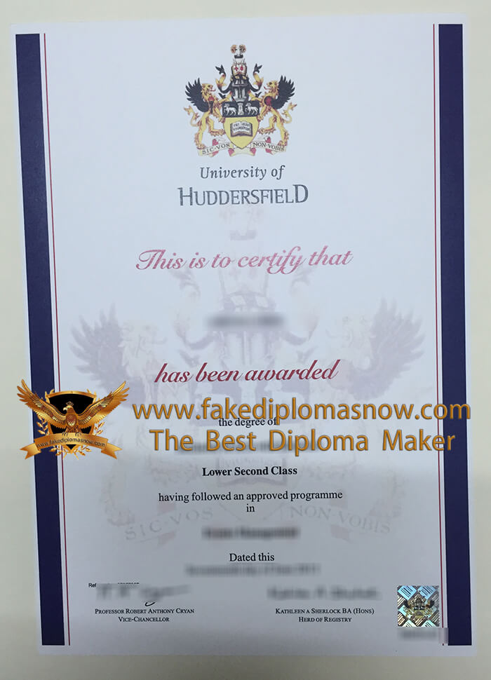 University of Huddersfield diploma