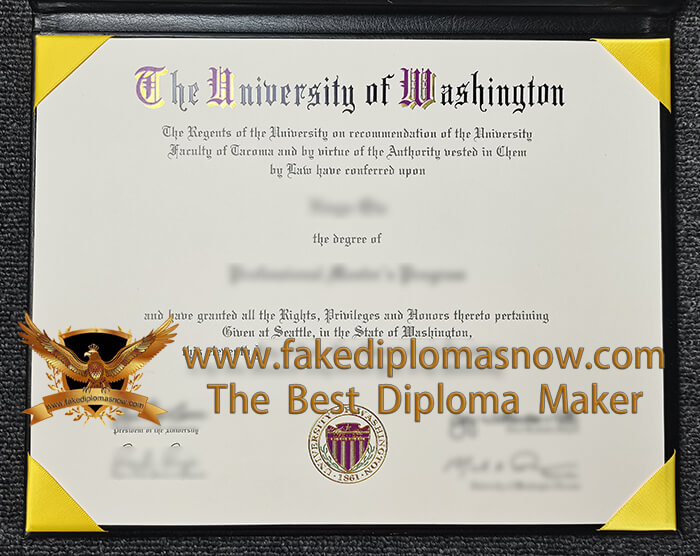 University of Washington diploma University of Washington diploma