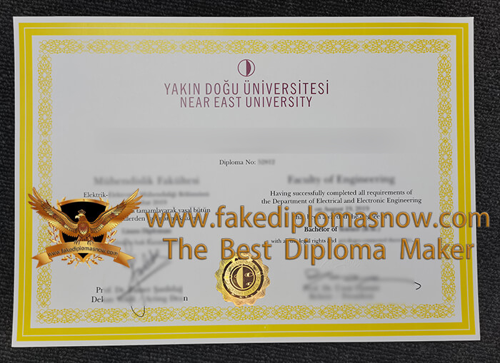 Yakın Doğu Üniversitesi diploma