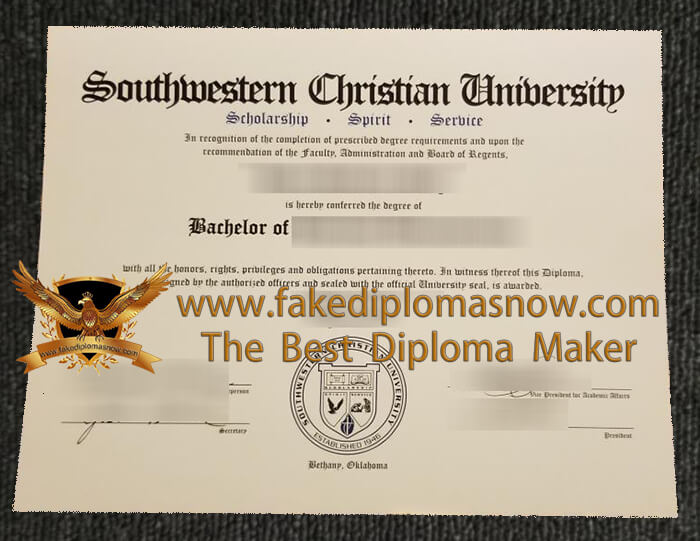 Southwestern Christian University diploma