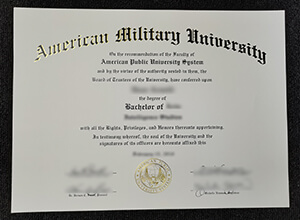 American Military University diploma