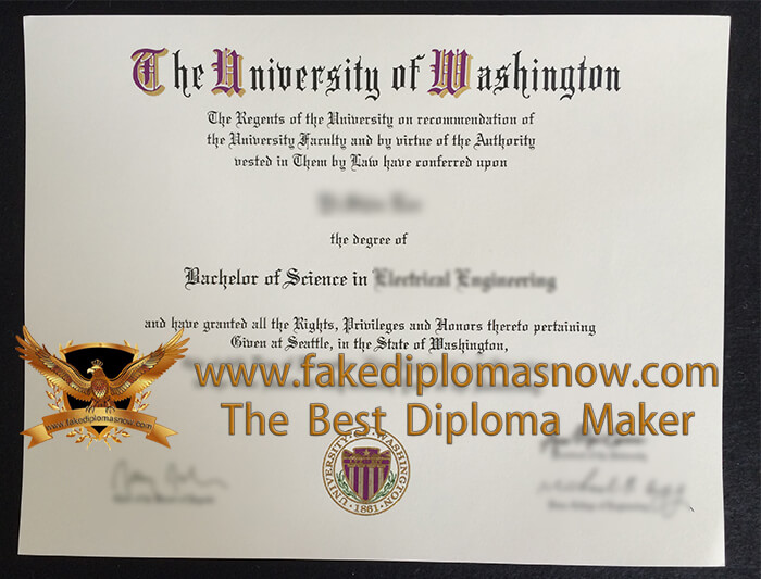 University of Washington BS diploma 