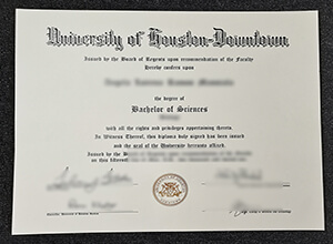 University of Houston–Downtown diploma