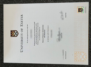 The latest version of University of Exeter fake degree for sale