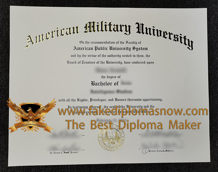 How to buy a fake American Military University diploma in the USA?