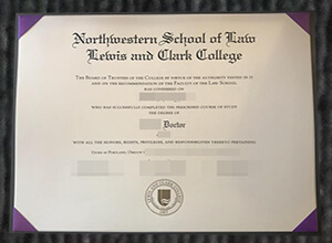Lewis & Clark Law School diploma