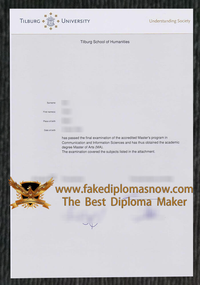 Tilburg University diploma