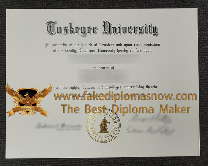 Tuskegee University diploma