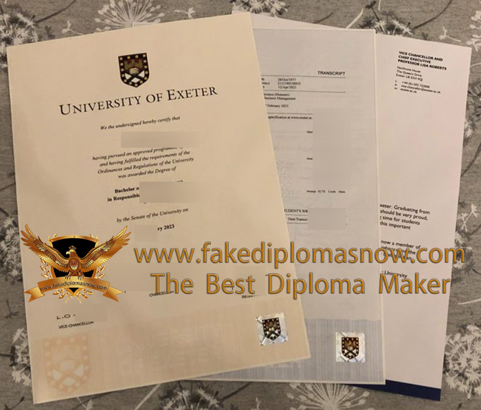 University of Exeter degree with transcript for 2023