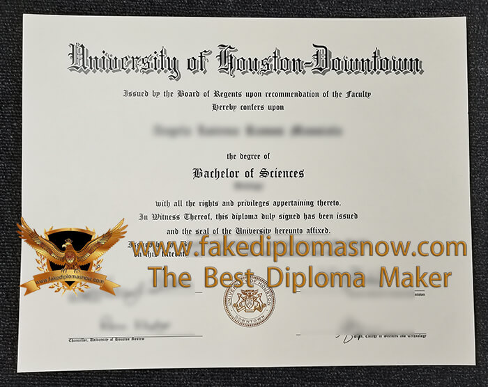 University of Houston–Downtown diploma