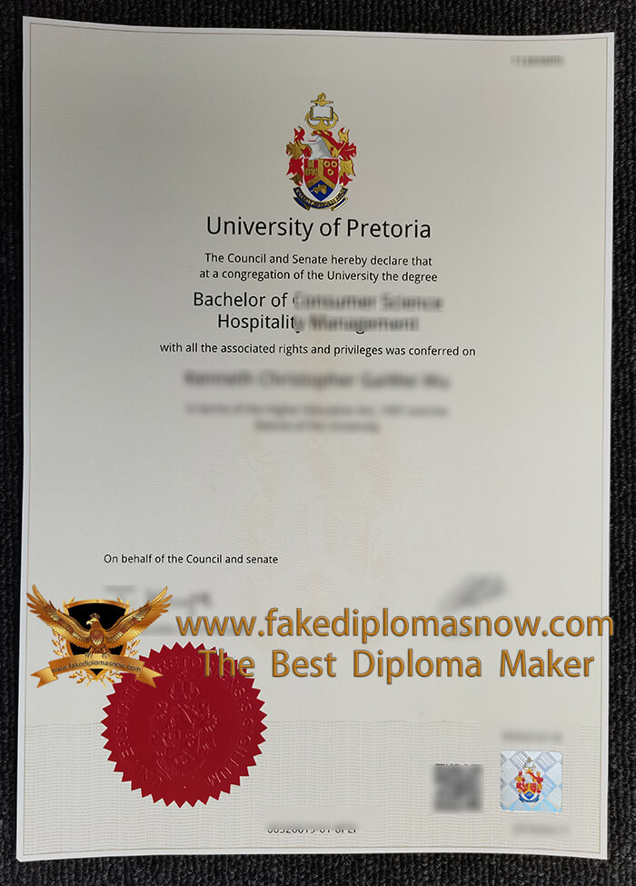University of Pretoria diploma 