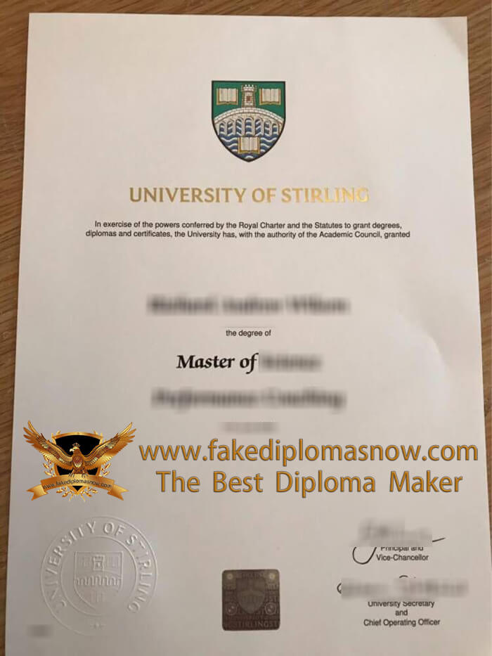 University of Stirling degree