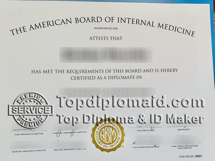 ABIM certificate