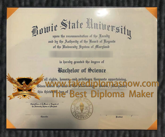 Bowie State University diploma