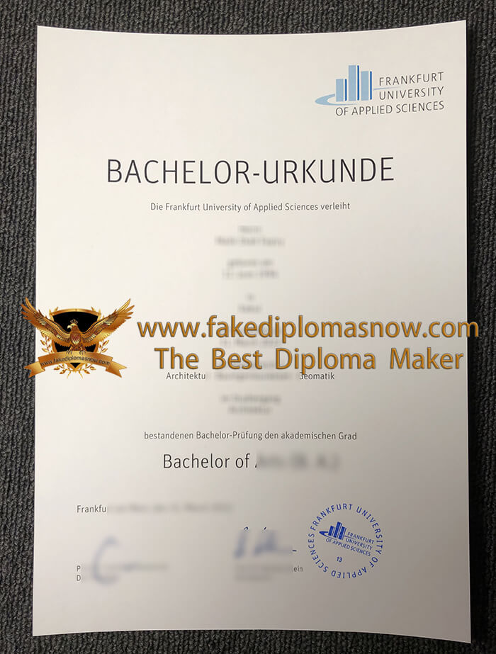 Frankfurt University of Applied Sciences diploma