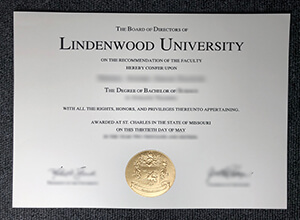 Lindenwood University degree certifiate