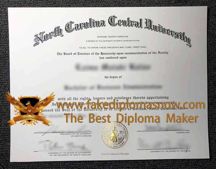 NCCU diploma