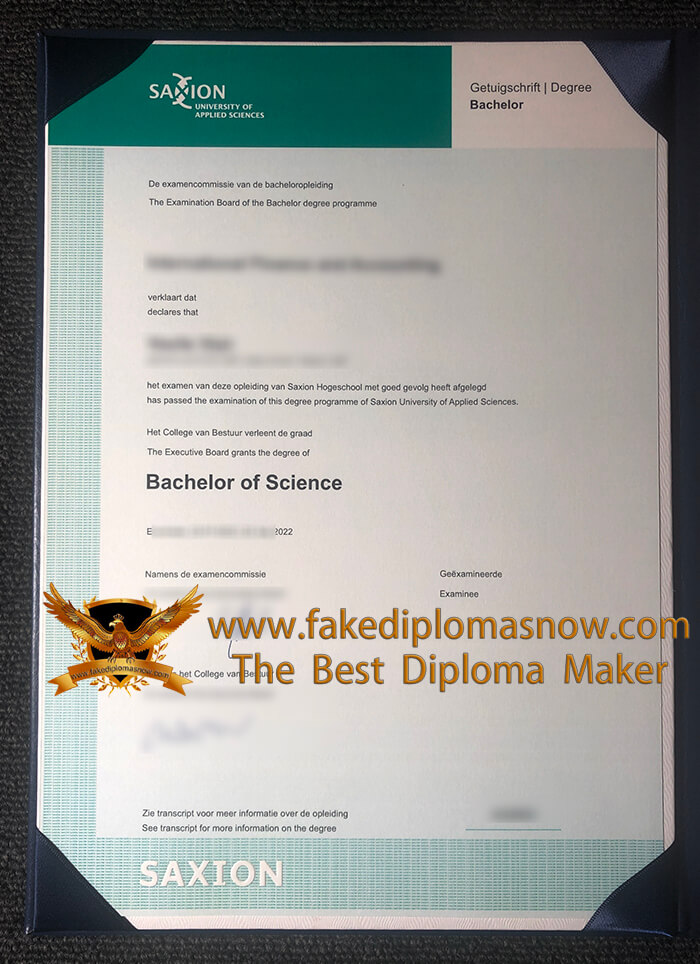 Saxion University of Applied Sciences diploma