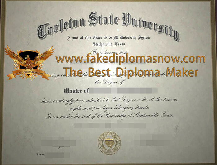 Tarleton State University diploma
